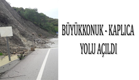 Büyükkonuk - Kaplıca yolu trafiğe açıldı