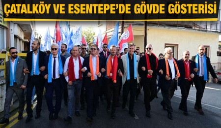 Hükümet üyeleri, Çatalköy-Esentepe Belediyesi Başkan adayı Ahmet Karal için sahaya indi…