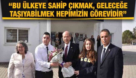 Cumhurbaşkanı Tatar: Gençlerimizin ne kadar başarılı olduklarını görüyor, gurur duyuyorum