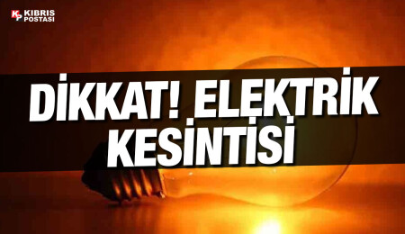 Tatlısu Sahil Bölgesi'ne bugün 3 saat elektrik verilemeyecek