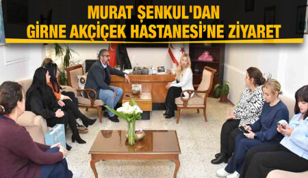 Murat Şenkul, Girne Akçiçek Hastanesi sağlık personelinin Tıp Bayramı’nı kutladı