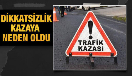 Tatlısu - Kaplıca ana yolunda trafik kazası: 1 kişi yaralandı