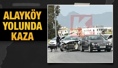 Alayköy yolunda kaza: Trafikte aksamalar yaşanıyor...