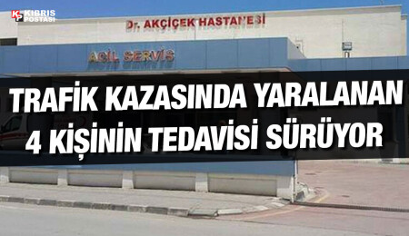 Çatalköy’de ana yola dikkatsizce giriş yapan sürücü kazaya neden oldu, 4 kişi yaralandı