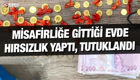 Doğancı'da misafir olduğu evden altın, yüzük ve para çalan zanlı tutuklandı