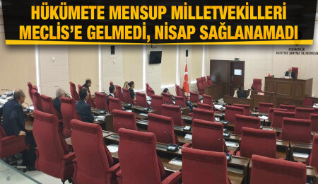 Meclis nisap yetersizliğinden dolayı toplanamadı