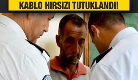 Çalıştığı iş yerinde 355 bin 500 TL değerinde kablo çalan Mehmet Yıldırım 3 gün tutuklu kalacak