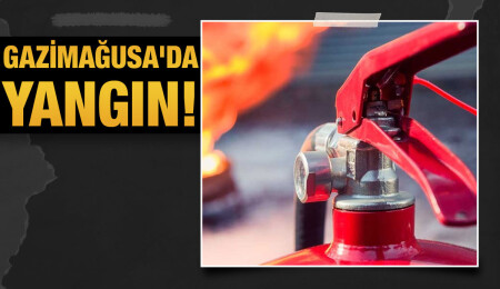 Gazimağusa’da çıkan yangında 4 adet meyve ağacı yandı