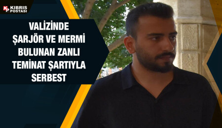 Valizinde kanunsuz tabanca şarjörü ve canlı mermi bulunan Artun Met teminata bağlandı