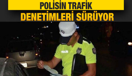 Trafik denetimlerinde 640 araç sürücüsü rapor edildi, 78 araç trafikten men edildi