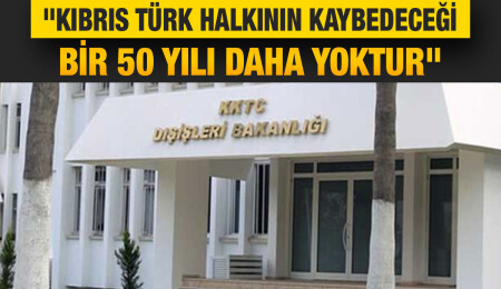 Dışişleri Bakanlığı: Kıbrıs Rum devleti hiçbir koşulda Kıbrıs Türk halkını temsil etmedi ve edemeyecek