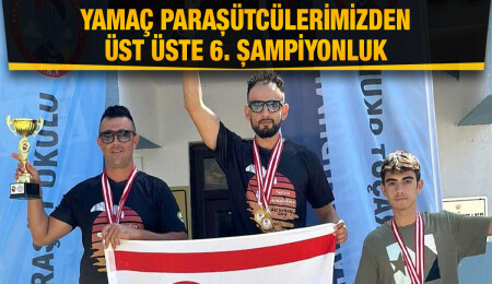 Türkiye Yamaç paraşütü Hedef Ligi’nde KKTC takımı üst üste 6. kez şampiyonluk elde etti