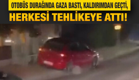 Gönyeli’de trafik magandalığı: Araç sürücüsü herkesin canını hiçe saydı!