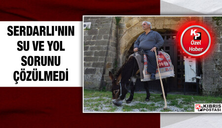 Serdarlı’da su sorun, yol sorun...