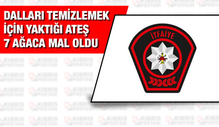 Arazide izinsiz ateş yaktı, yasal işlem başlatıldı