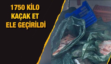 Akıncılar’da yasak bölgede istiflenmiş sığır eti tespit edildi