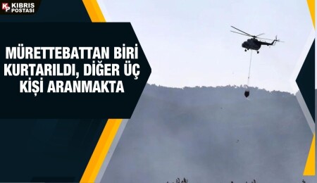 İzmir'de orman yangınına müdahale eden helikopter baraja düştü