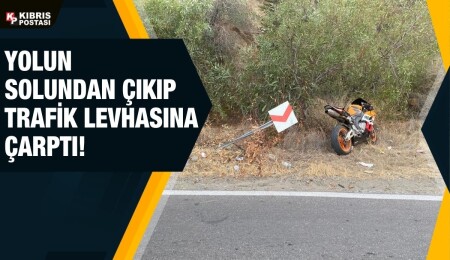 Yedidalga’da trafik kazası: Motosiklet sürücüsü yaralandı