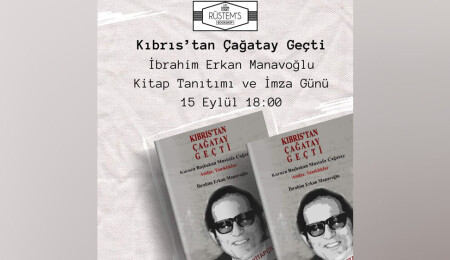 “Kıbrıs’tan Çağatay Geçti” kitabının imza günü 15 Eylül Cuma günü Rüstem Kitabevi’nde yapılacak
