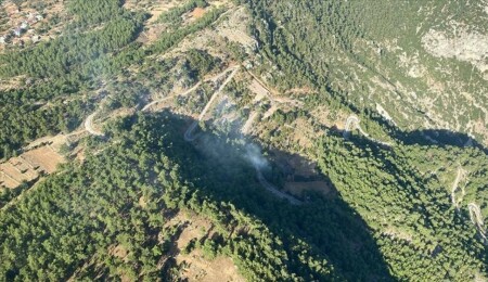 Muğla'da çıkan orman yangınına müdahale ediliyor