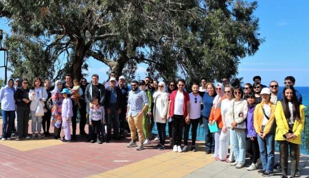 Yunus Emre Enstitüsü kursiyerleri Lefke’yi gezdi