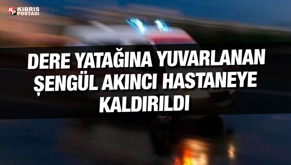 Çamlıbel-Geçitköy ana yolunda kaza: Araç sürücüsü Şengül Akıncı yaralandı