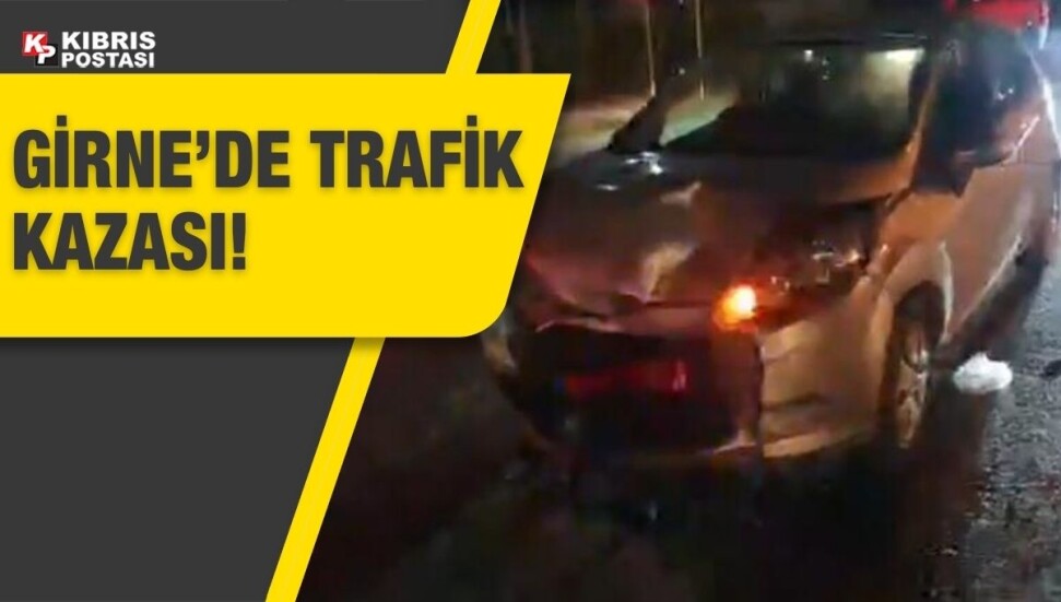 Girne’de trafik kazası!