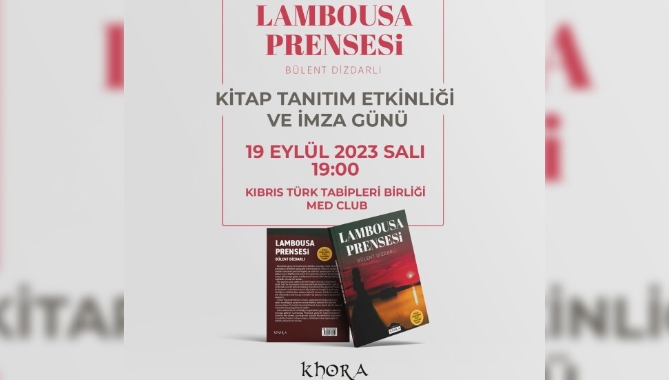 Dizdarlı’nın yeni kitabı "Lambousa Prensesi" yarın tanıtılıyor
