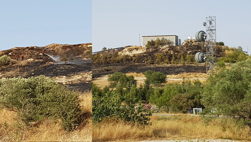 Akıncılar’daki yangında 20 dönüm arazi yandı