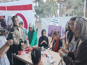 Hala Sultan ve Afyonkarahisar İmam Hatip öğrencileri, Gazze/Filistin Dayanışma Çadırı etkinliğine katıldı