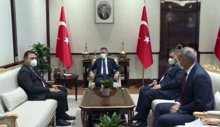 Fuat Oktay, Kuzey Kıbrıs Türk Kızılayı heyetini kabul etti