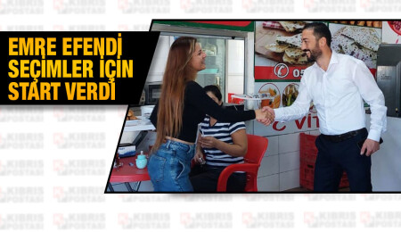 CTP’nin adayı Emre Efendi, seçim çalışmalarına başladı