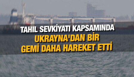 Tahıl sevkiyatı sürüyor: Ukrayna'dan bir gemi daha hareket etti