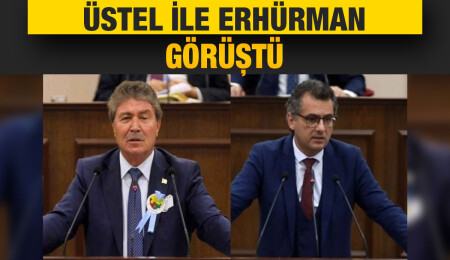 Başbakan Üstel ile CTP Genel Başkanı Erhürman görüştü: Hükümet ortakları değerlendirme yaptı