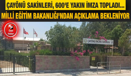 Çayönü sakinleri, Çayönü-İncirli İlkokulu ile Rauf Raif Denktaş Güvercinlik İlkokulu'nun birleşmesine tepkili!