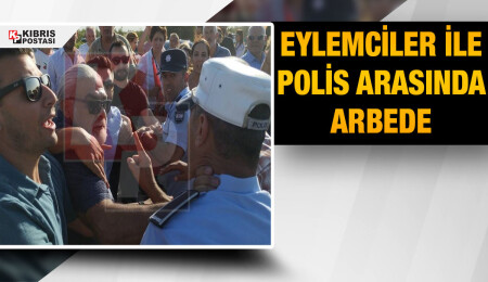 Külliye yapımına karşı gerçekleştirilen eylemde arbede