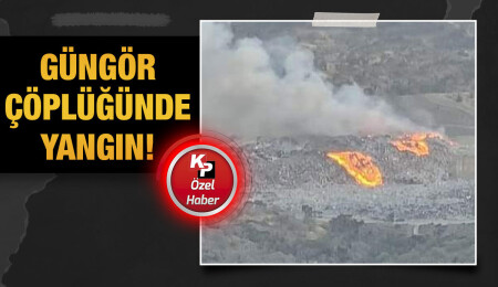 Güngör çöplüğünde yangın… Söndürme çalışmaları devam ediyor