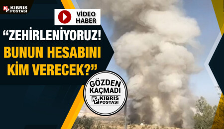 İşte Lefkoşa’yı boğan duman