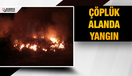 Çatalköy ve Esentepe belediyelerine ait çöplük alandaki yangın devam ediyor