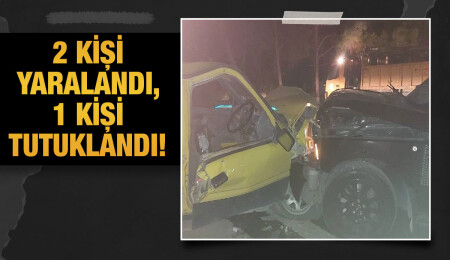 Tatlısu-Geçitkale ana yolunda kaza: 2 kişi yaralandı, 1 kişi tutuklandı