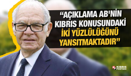 Ergün Olgun: AB Dış İlişkiler sözcüsünün açıklaması AB'nin Kıbrıs konusundaki iki yüzlülüğünü yansıtmaktadır