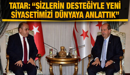 Cumhurbaşkanı Tatar, görev süresi dolan TC Lefkoşa Büyükelçisi Başçeri’yi kabul etti