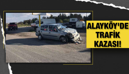 Alayköy’de trafik kazası: Biri çocuk iki kişi yaralandı