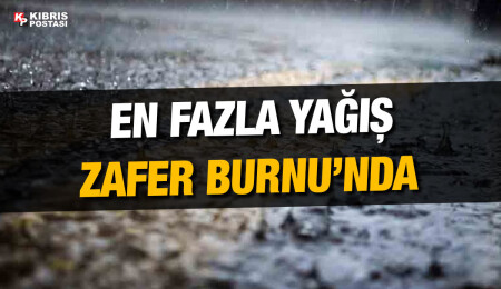 En fazla yağış Zafer Burnu’nda kaydedildi