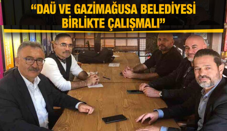 UBP ve CTP Gazimağusa Belediye Başkan adayları DAÜ-SEN’i ziyaret etti