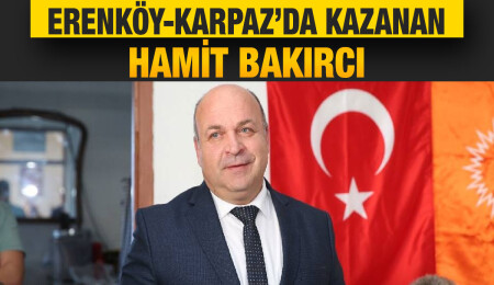 Erenköy-Karpaz’da kazanan Hamit Bakırcı