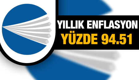 İstatistik Kurumu aralık enflasyonunu yüzde 4,50 olarak açıkladı... Yıllık enflasyon yüzde 94.51