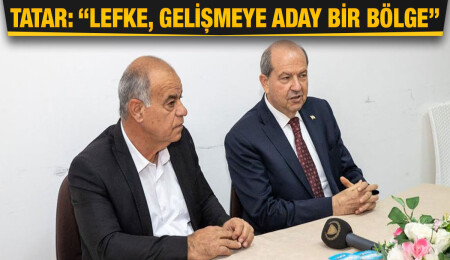 Cumhurbaşkanı Tatar, Lefke Belediye Başkanı Kaya’yı ziyaret etti