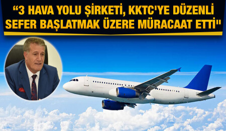 Erhan Arıklı: Türkiye'den KKTC'ye tarifeli uçak seferleri düzenlemek için 3 şirket başvuruda bulundu