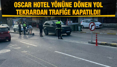 Girne’de sabah trafiğe açılan yol ‘aşırı sürat yapıldığı’ gerekçesiyle trafiğe kapatıldı